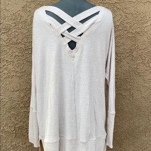 BUCKLE LONG SLEEVE SWEATER